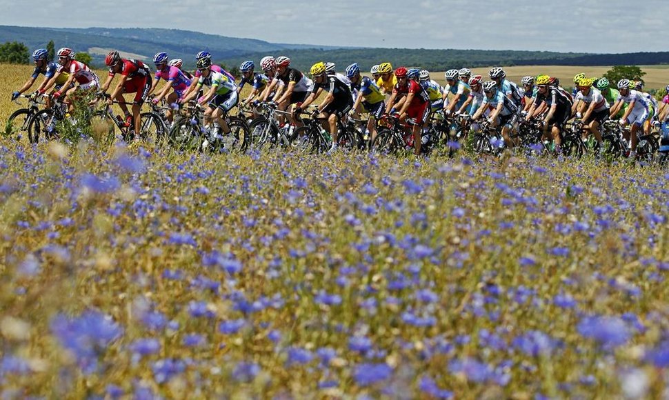 „Tour de France“ lenktynių akimirka