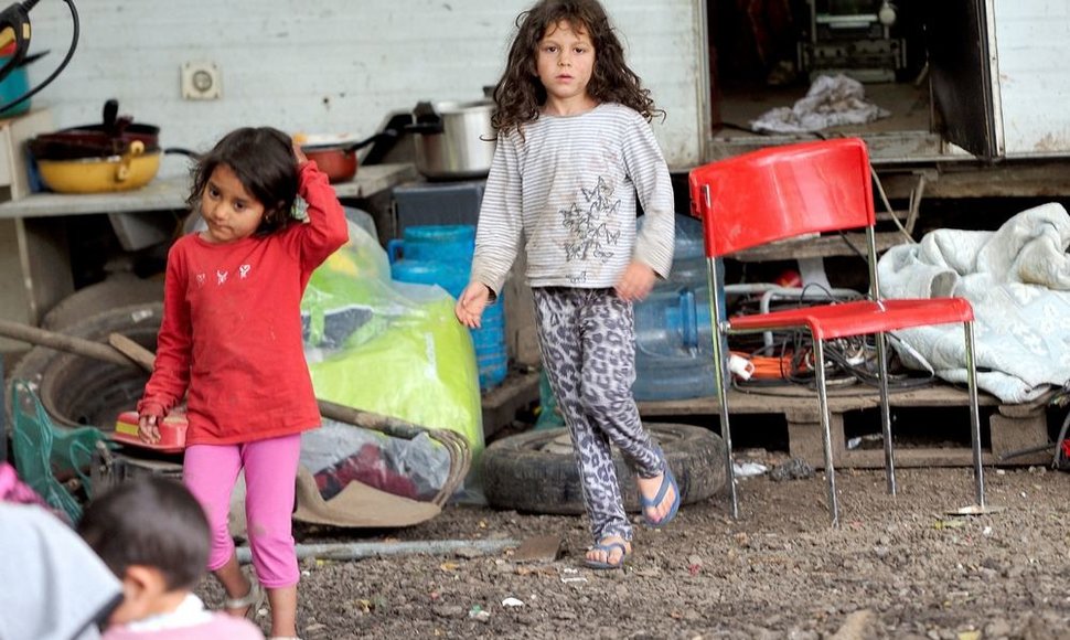 Prancūzijoje iškeldinami romai