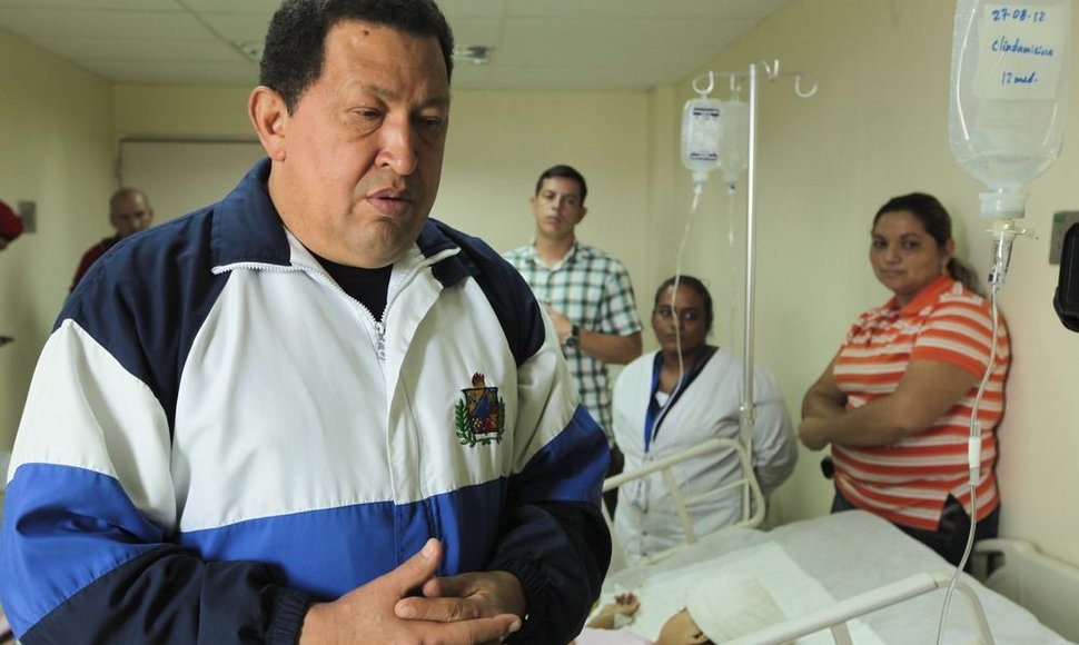 Venesuelos prezidentas Hugo Chavezas Paraguanos ligoninėje