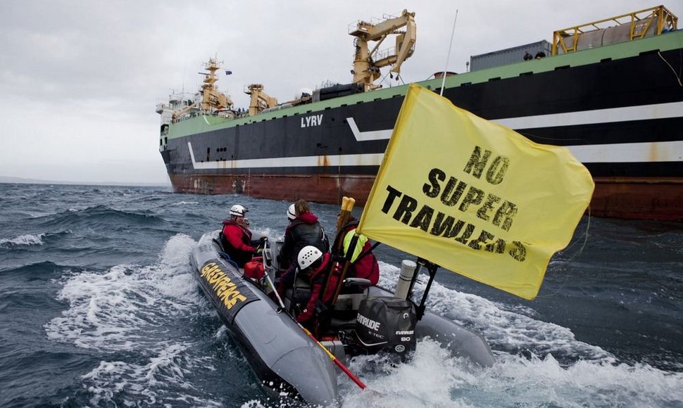 „Greenpeace“ aktyvistų protestas 