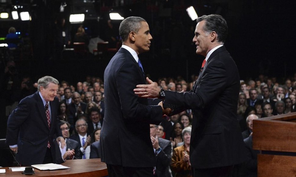 Barackas Obama ir Mittas Romney 
