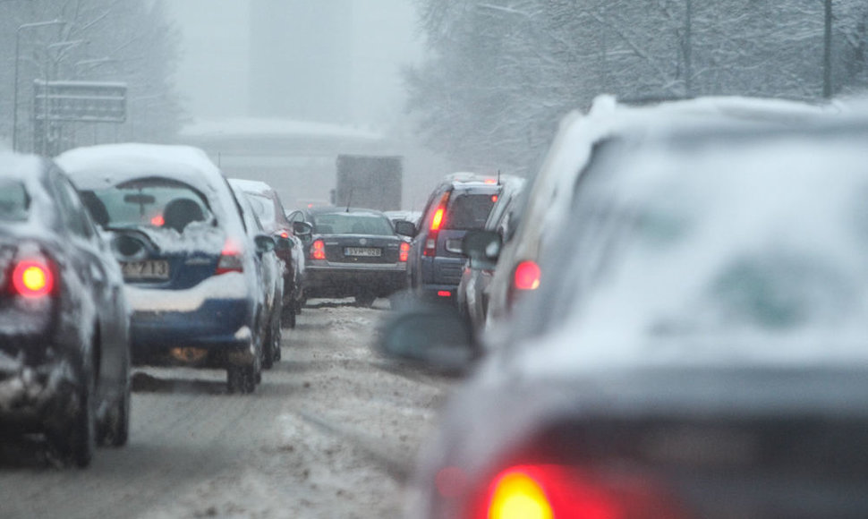 Transporto grūstis vilniuje