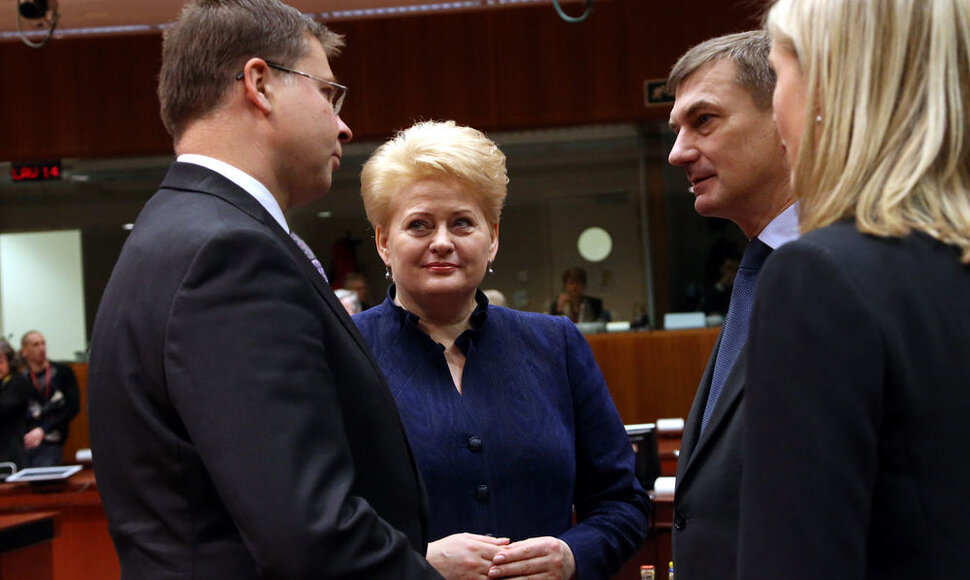 Dalia Grybauskaitė Europos Vadovų Tarybos posėdyje