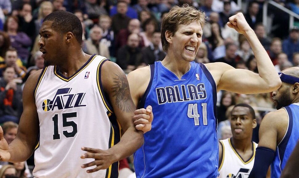 Derrickas Favorsas ir Dirkas Nowitzki