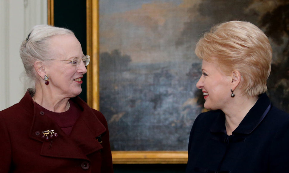 Dalia Grybauskaitė ir Danijos karalienė Margrethe II