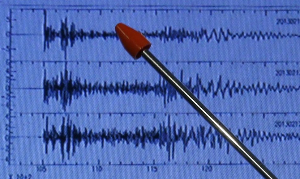 Japonijos meteorologijos tarnyboje rodomas bangų formavimasis antradienio rytą po Šiaurės Korėjos branduolinio bandymo