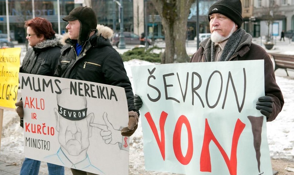 Protestas prieš skalūninių dujų paiešką Lietuvoje