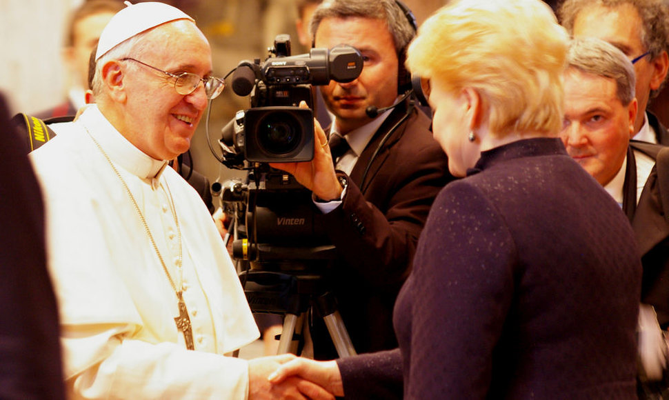 Dalios Grybauskaitės susitikimas su popiežiumi Pranciškumi