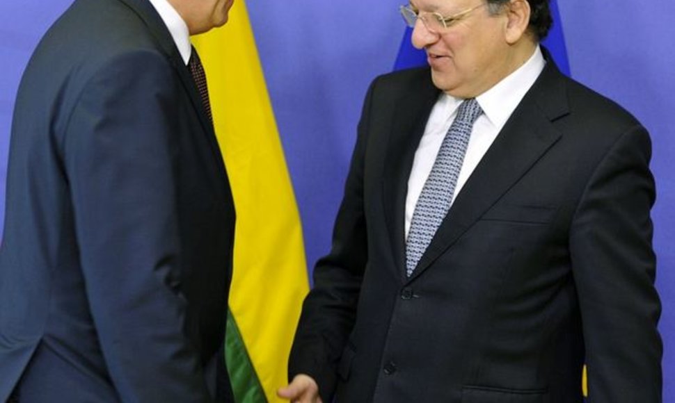 Algridas Butkevičius ir Jose Manuelis Barroso