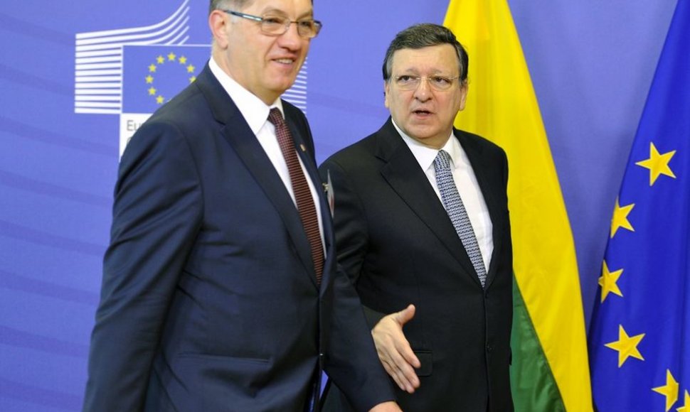 Algirdas Butkevičius ir Jose Manuelis Barroso