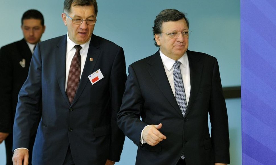 Algridas Butkevičius ir Jose Manuelis Barroso