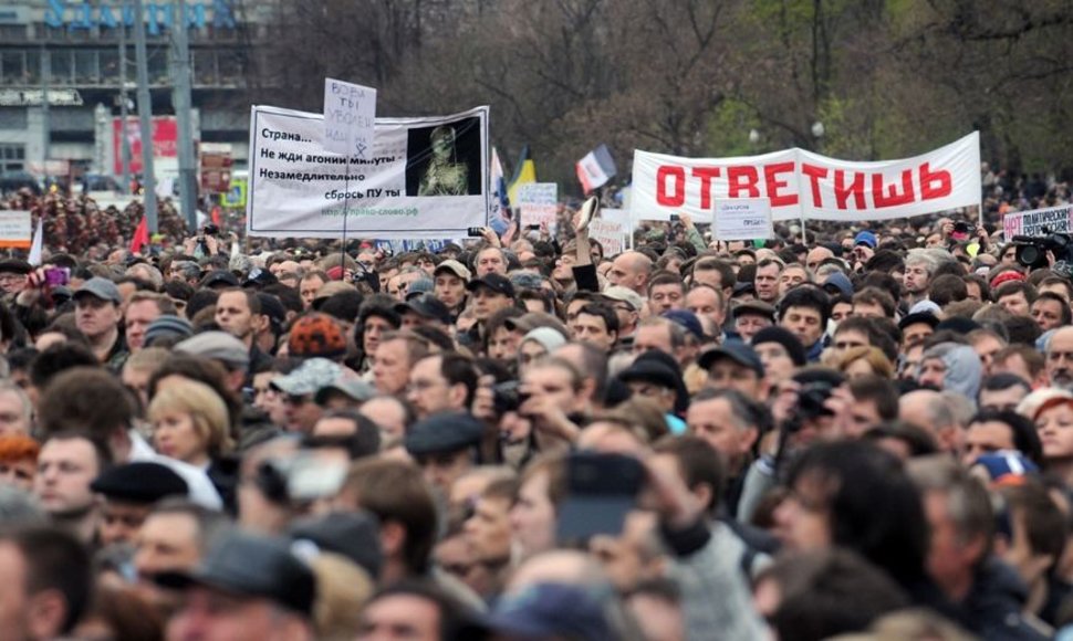 Protestuotojai Maskvoje