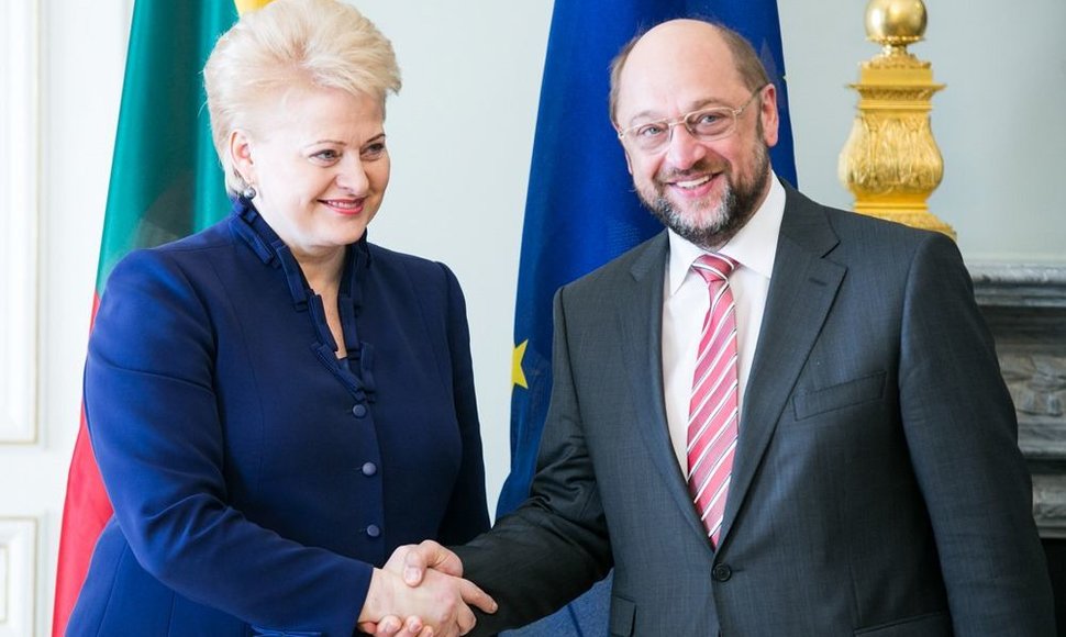 Dalia Grybauskaitė ir Martinas Schulzas