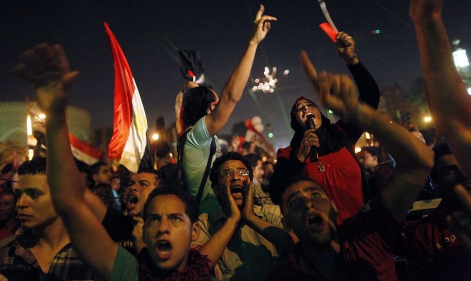 Protestuotojai Kaire reikalauja prezidento Mohamedo Mursi atsistatydinimo.