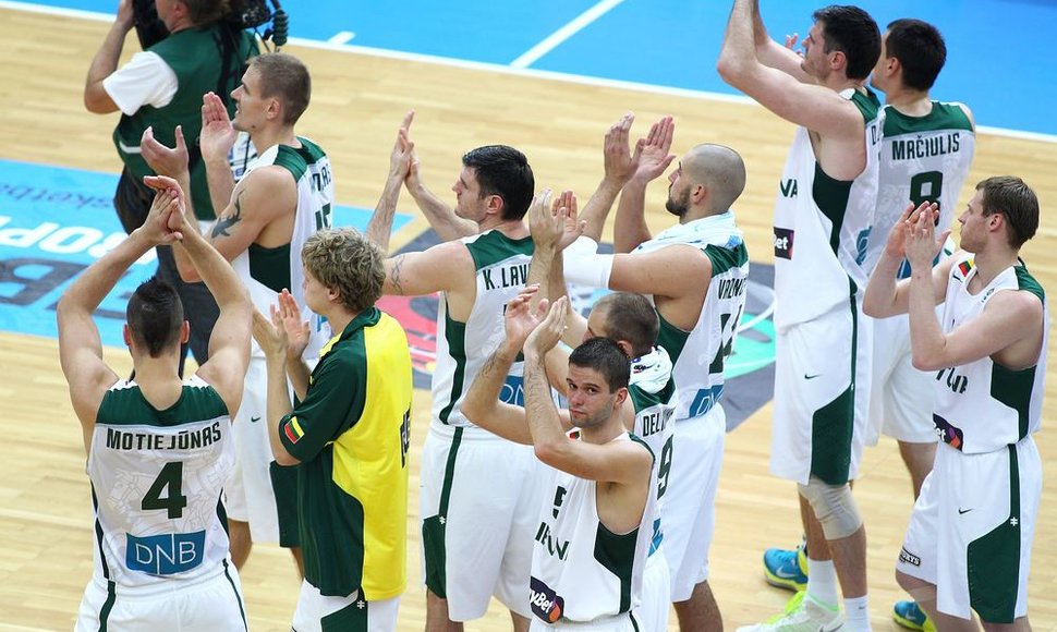 Lietuvos krepšininkai po rungtynių su Bosnija ir Hercegovina 