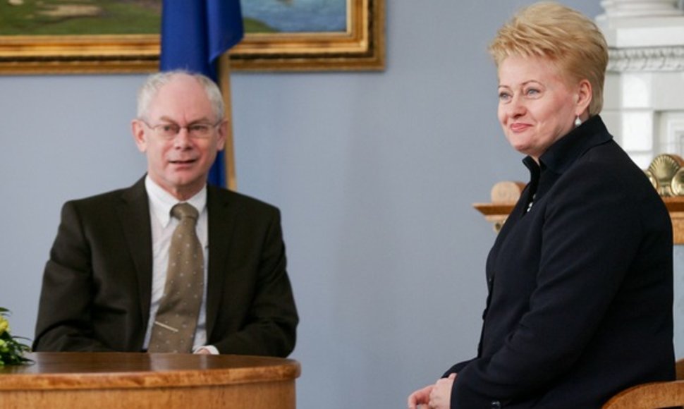 Hermanas van Rompuy ir Dalia Grybauskaitė
