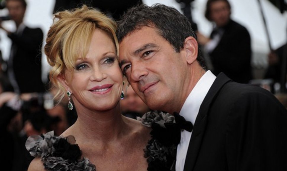 Antonio Banderas su žmona Melanie Griffith