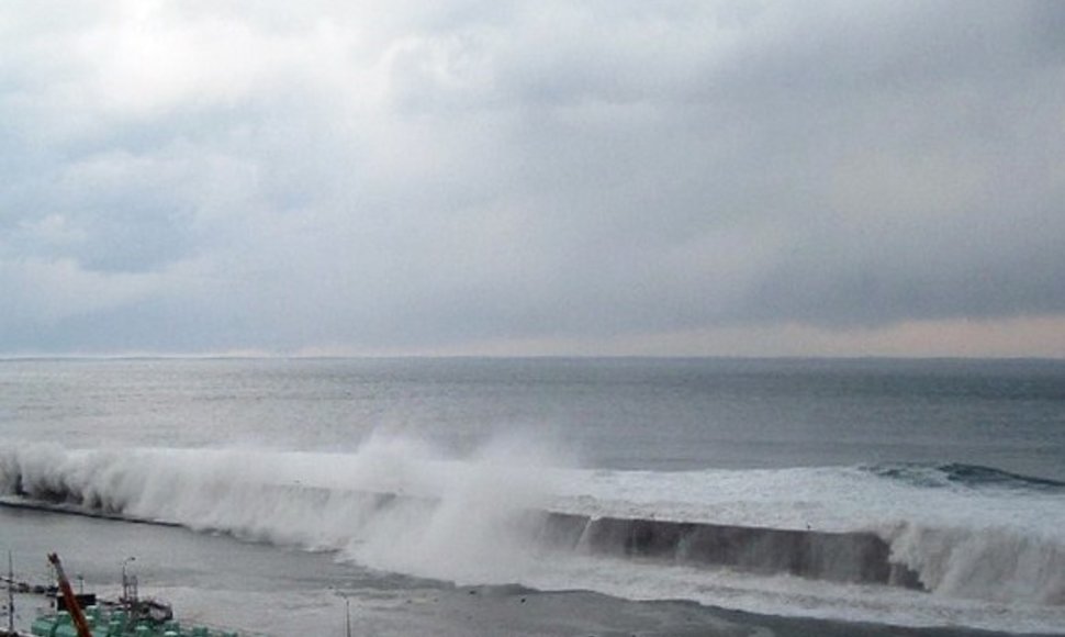 Cunamio bangos atsirita link Fukušimos-1 atominės elektrinės