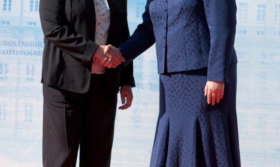  Suomijos prezidentė Tarja Halonen ir Lietuvos prezidentė Dalia Grybauskaitė