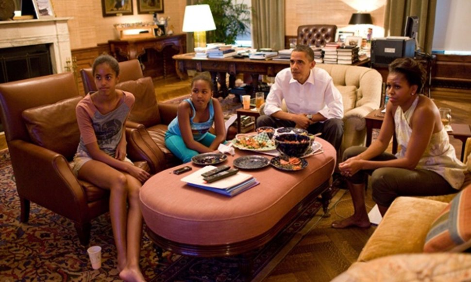 JAV prezidentas Barackas Obama su šeima