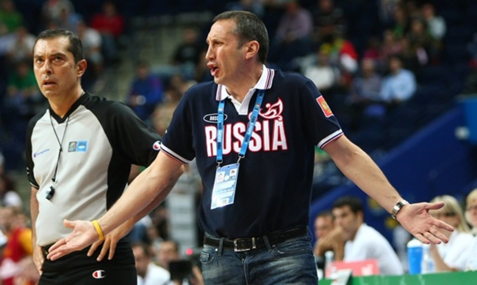 Rusijos krepšinio rinktinės treneris Davidas Blattas