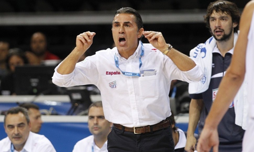 Ispanijos vyrų krepšinio rinktinės treneris Sergio Scariolo