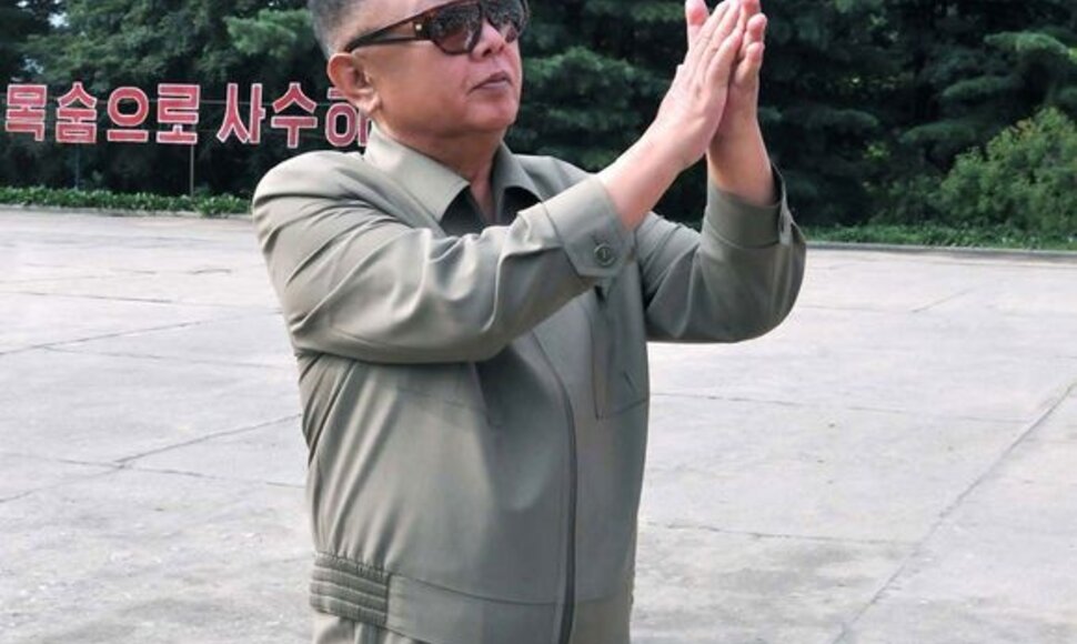 &Scaron;iaurės Korėjos lyderis Kim Jong-Ilas