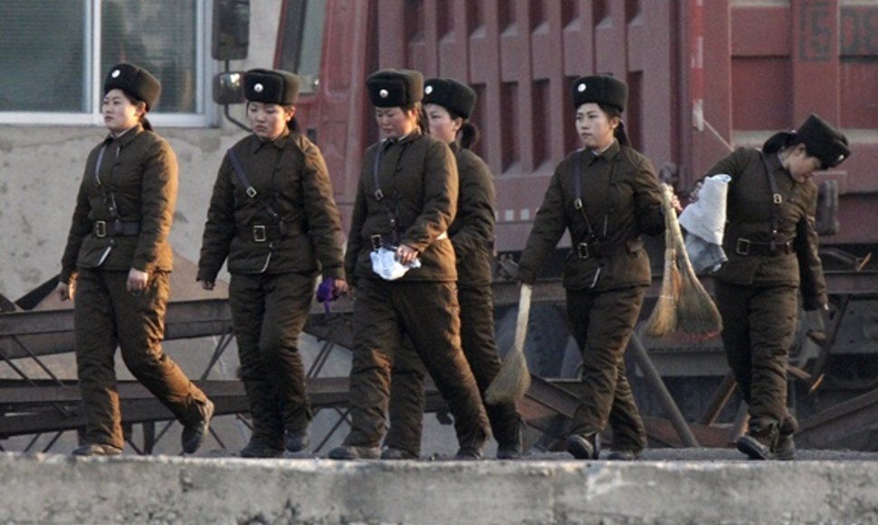 Šiaurės Korėjos kareivės 