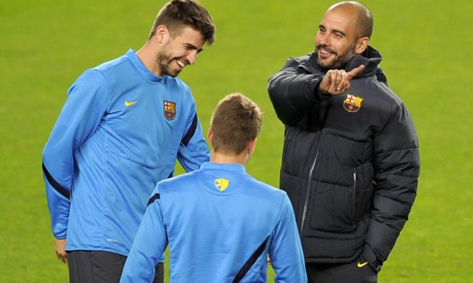 Pique ir Josephas Guardiola