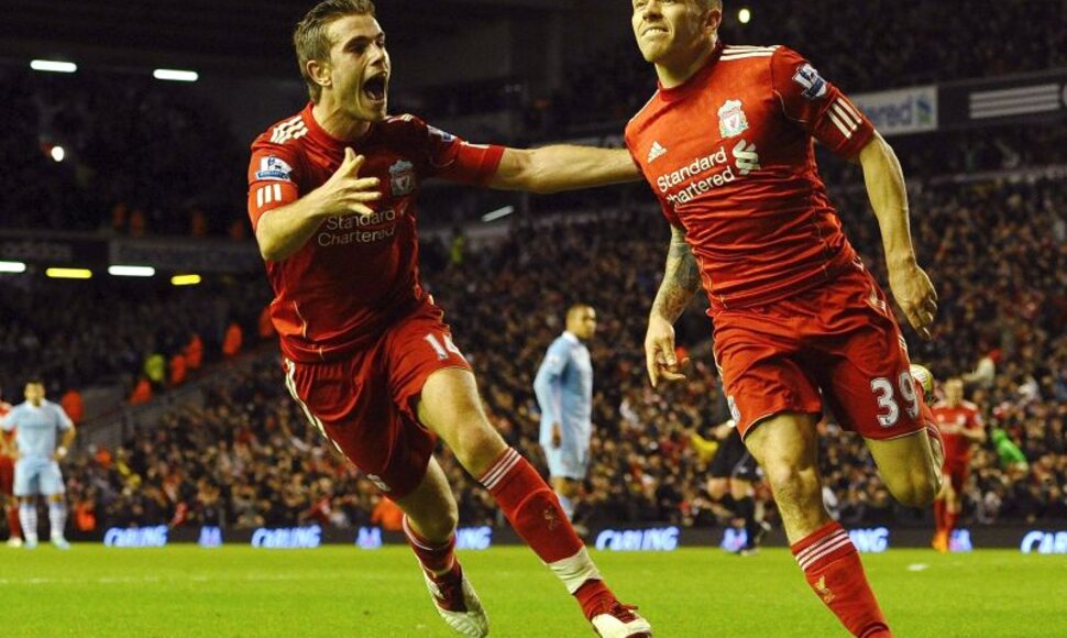 Liverpulio futbolininkai triumfuoja