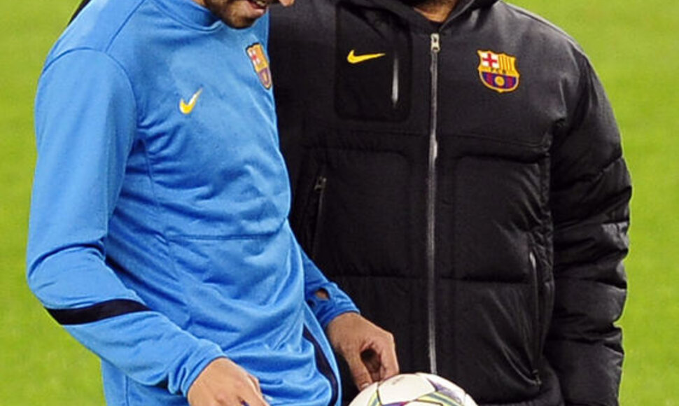 Pepas Guardiola ir Gerardas Pique