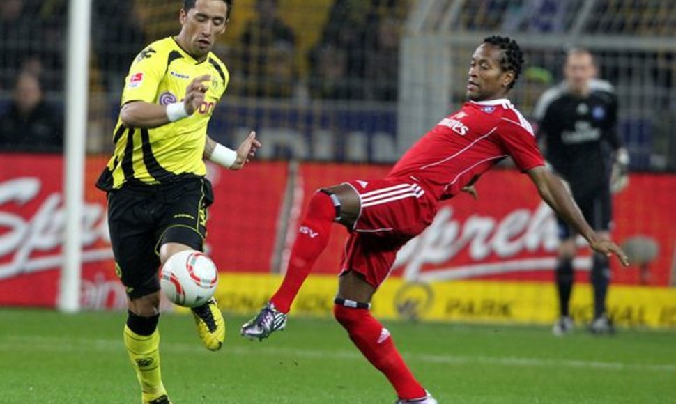 Dortmundo futbolininkai namuose 2:0  nuglėjo Hamburgo ekipą