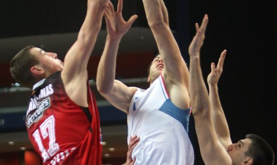 J.Valančiūnas rungtynėse su Zagrebo ekipa