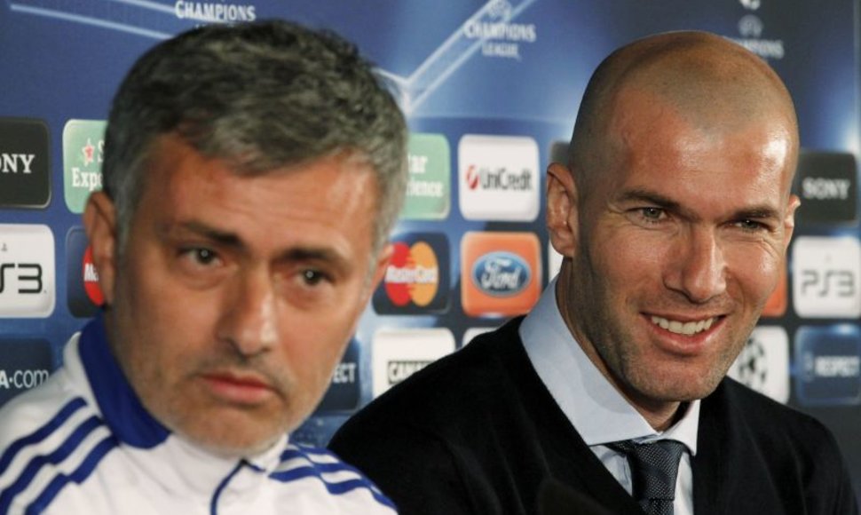 Spaudos konferencija prieš rungtynes (Jose Mourinho ir Zinedine'as Zidane'as)