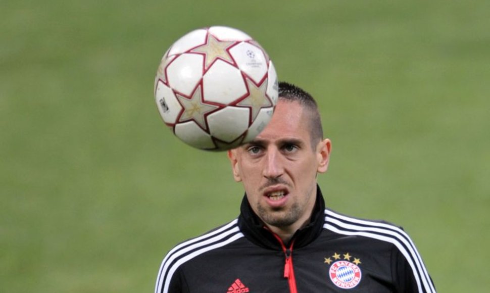 Franckas Ribery ruošiasi rungtynėms
