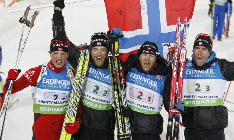 Aukso medaliai atiteko norvegams.
