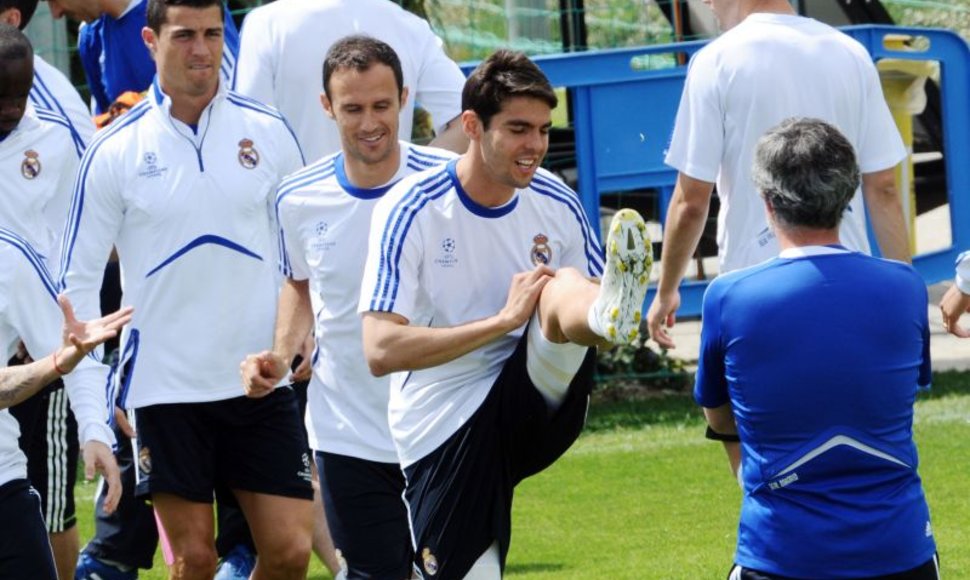 Madrido futbolininkai treniruotėje