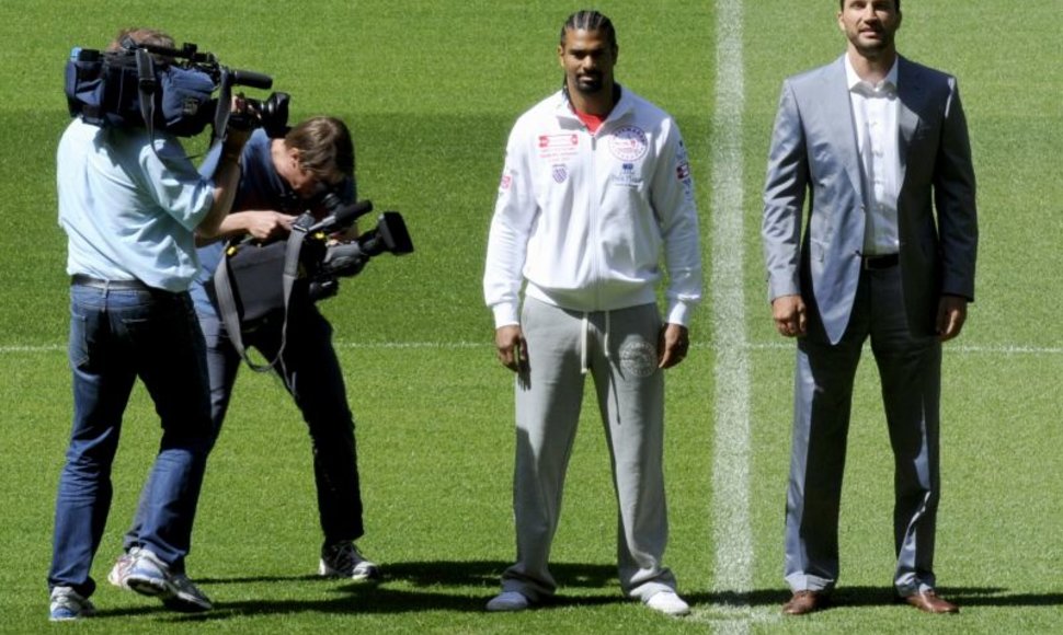 Davidas Haye'as ir Vladimiras Kličko Hamburge