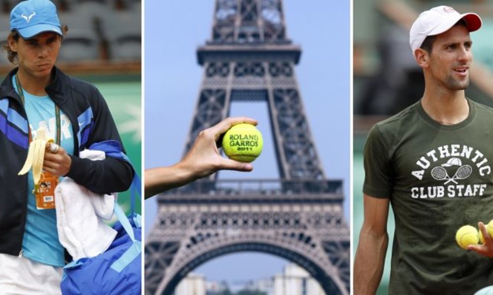 Teniso žvaigždės ruošiasi „Roland Garros“ startui