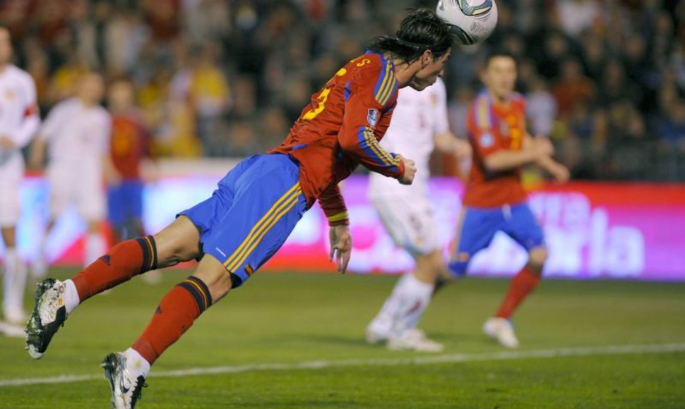 Ispanijos futbolininkai žaidė draugiškas rungtynes