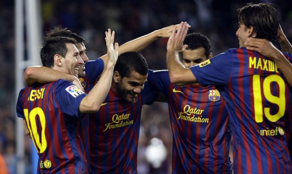Barselonos futbolininkai pasiekė nesunkią pergalę