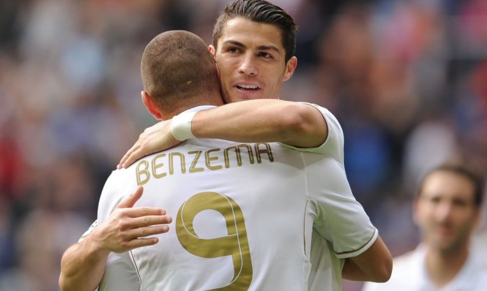Rungtynių didvyriai: Cristiano Ronaldo ir Karimas Benzema