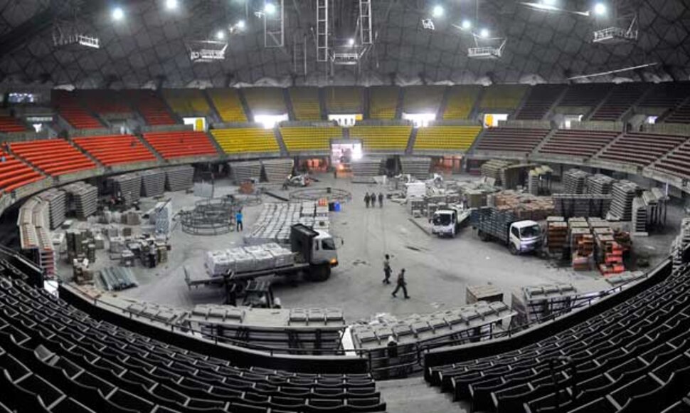 "Poliedro" arena i&scaron; vidaus