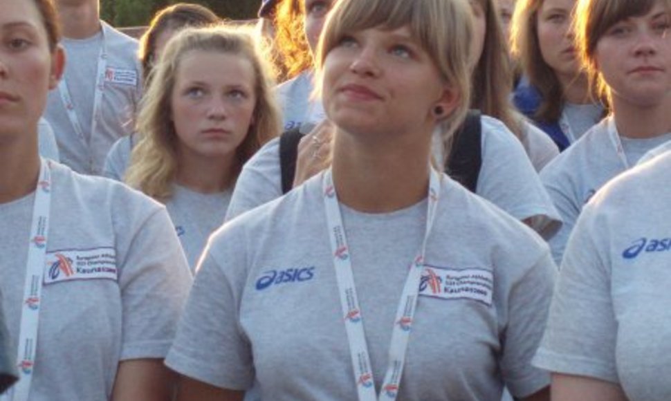 Greta Juodeikaitė G. Juodokaitė (priekyje) 2009 m. Lietuvoje vykusiame Europos jaunimo lengvosios atletikos čempionate buvo savanorė talkininkė