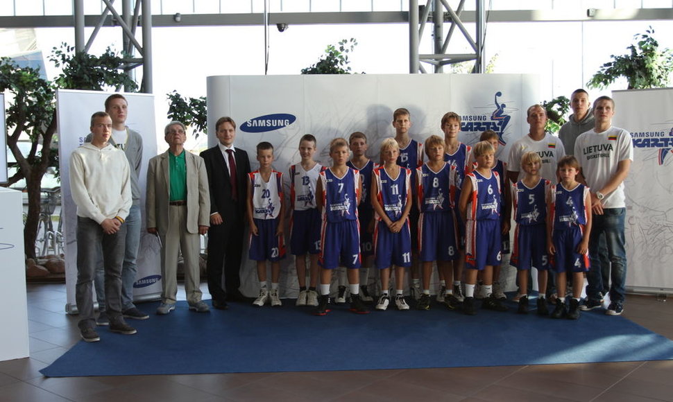 Projektas „Samsung karta“ – dar geresnės sąlygos tobulėti jaunąjai krepšinio žvaigždžių kartai
