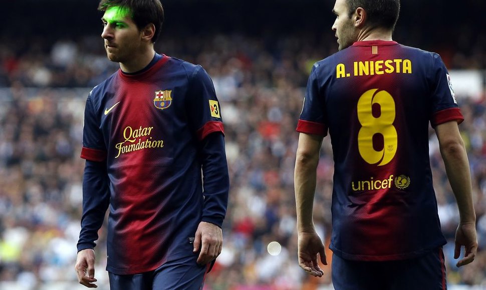 Lionelis Messi ir Andresas Iniesta