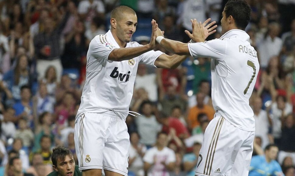 Karimas Benzema ir Cristiano Ronaldo