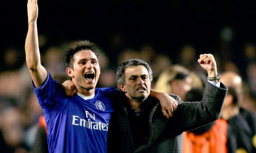 Jose Mourinho ir Frankas Lampardas