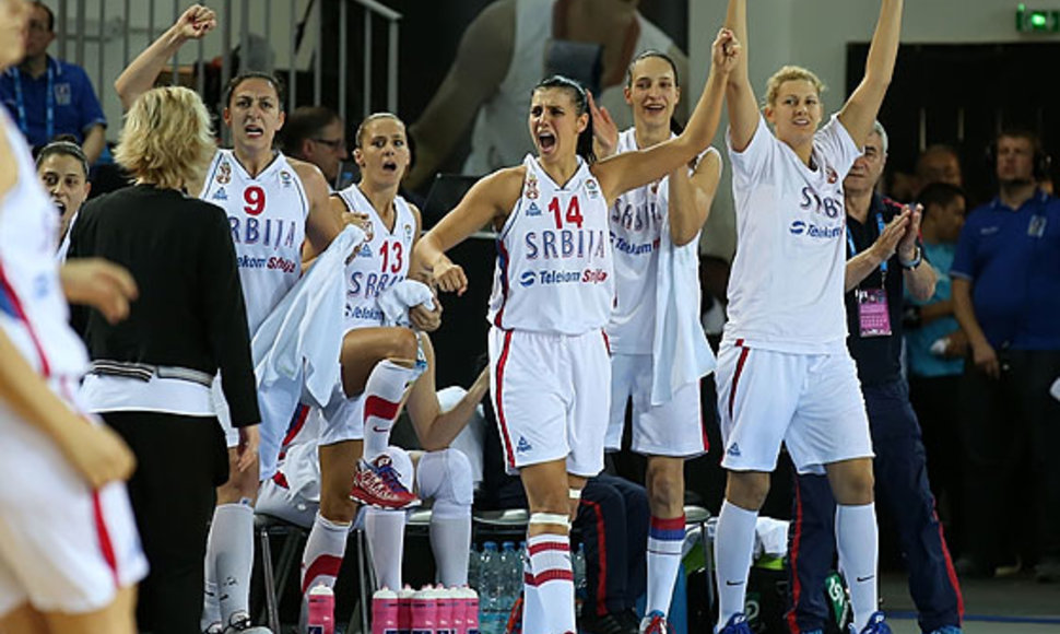 Serbijos krepšininkės pirmą kartą žais Europos moterų čempionato pusfinalyje