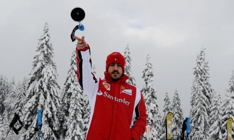 „Ferrari“ lenktynininkas F.Alonso didžiausiu konkurentu vadina M.Schumacherį